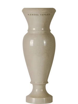 Элегантная ваза светло-бежевого цвета